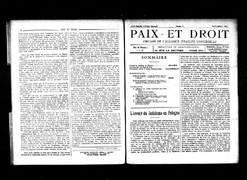 Paix et Droit.  (01/11/1924)